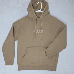 Poler Camp Vibes Hoodie Sweatshirt Size Adult Small Tan/Brown Stevie Gee